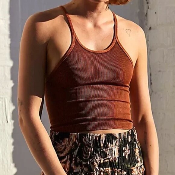 Free People Tops - Happiness Runs Long Crop Tank - NWT!